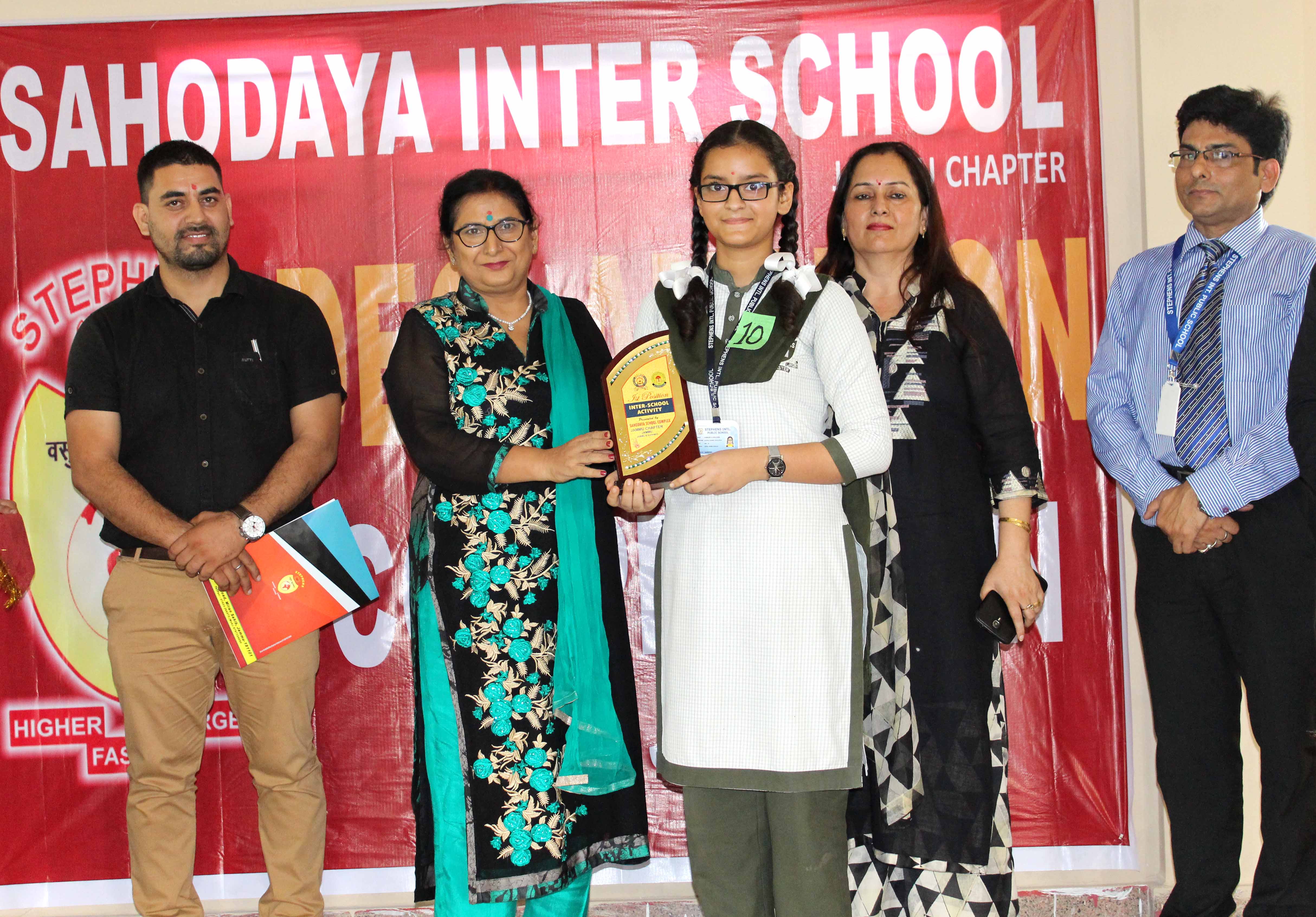 SAHODAYA INTERSCHOOL DECLAMATION CONTEST HELD AT STEPHENS INTERNATIONAL PUBLIC SCHOOL