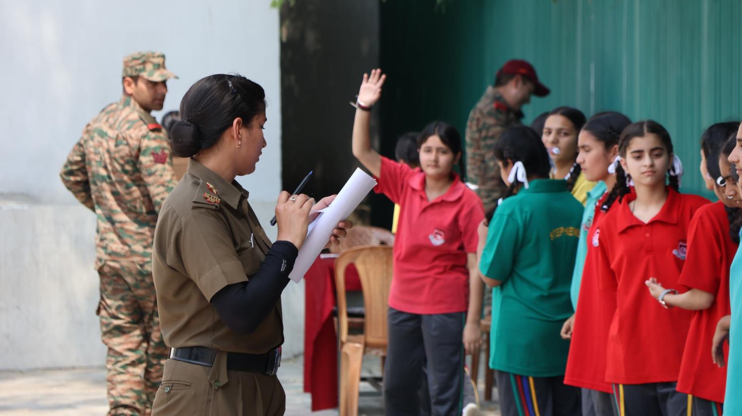ENROLLMENT FOR THE NEW GIRLS BATCH( (2025–2026) OF NCC CADETS